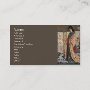 Whistler, Princess from Land of Porcelain Fine Art Business Card