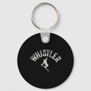 Whistler Ski And Snowboard Vintage Whistler Skier Key Ring