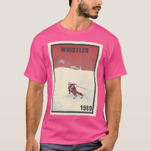 Whistler Ski Mountains 1989 Vintage Skiing 80'S T-Shirt