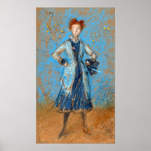 Whistler - The Blue Girl Poster