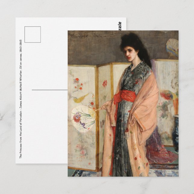 Whistler - The Princess from the Land of Porcelain Postcard (Front/Back)