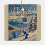 Whistler Vancouver British Columbia Canada 1950s Ceramic Ornament<br><div class="desc">Whistler British Columbia Canada. This Vintage design makes a great Christmas or Birthday gift for fans of Canadian towns.  The retro vintage design is a perfect gift for camping,  and nature lovers.</div>