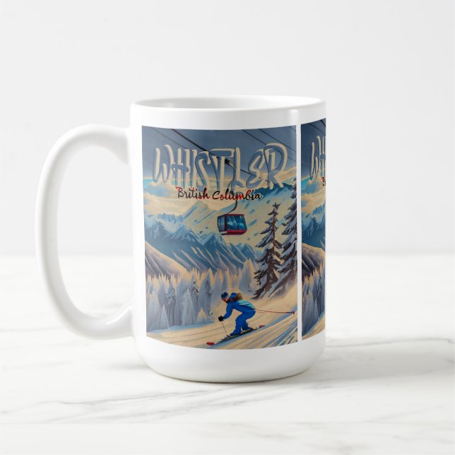 Whistler Vancouver British Columbia Canada 1950s Coffee Mug (Left)