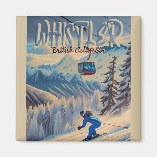 Whistler Vancouver British Columbia Canada 1950s Magnet