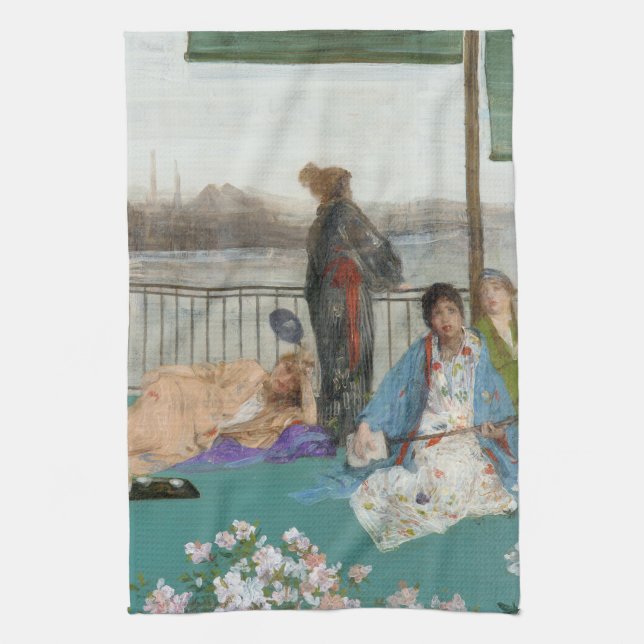 Whistler - Variations in Flesh Colour and Green Tea Towel (Vertical)