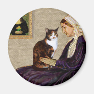 Whistlers Mother - Calico cat Magnet