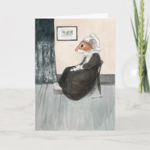 Whistler's Mother Mouse Mother's Day Card