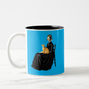 Whistler's Mother's Orange Tabby Two-Tone Coffee Mug