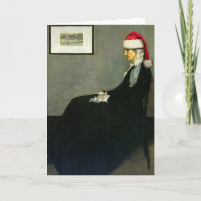 Whistler's Santa Greeting Card (Front)