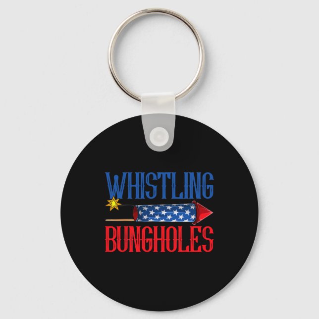 Whistling Bungholes  Key Ring (Front)