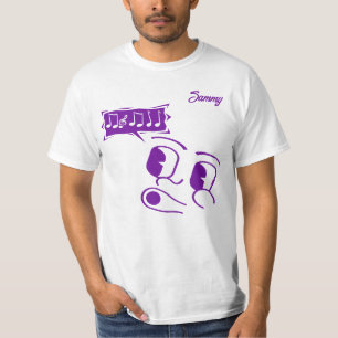Whistling Cartoon Face Customisable Men's T-Shirt