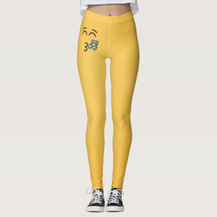 Whistling Face with Smiling Eyes Leggings