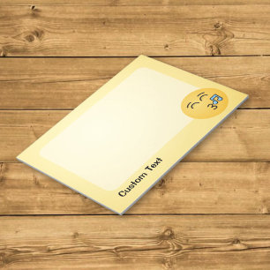 Whistling Face with Smiling Eyes Notepad