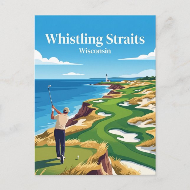 Whistling Straits USA Postcard (Front)