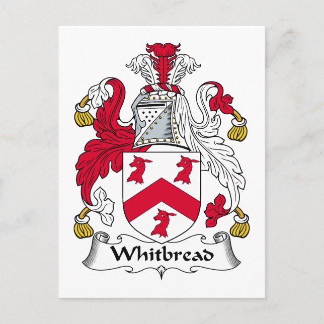 Whitbread Family Crest Postcard (Front)