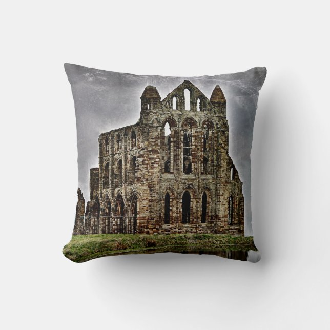 Whitby Abbey Cushion (Front)