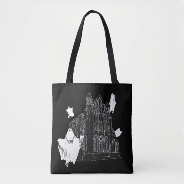 Whitby Abbey Tourist Ghosts Tote Bag (Front)