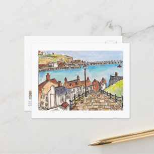 Whitby, England  Postcard