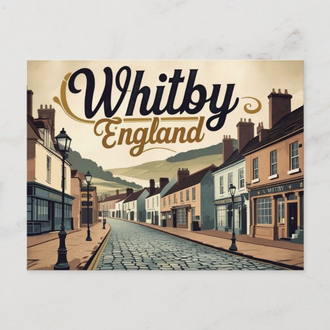 Whitby – Gothic Charm & Seaside Beauty Postcard (Front)