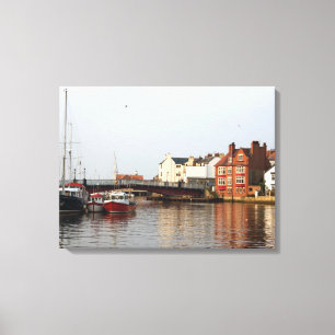 Whitby Harbour Wrapped Canvas
