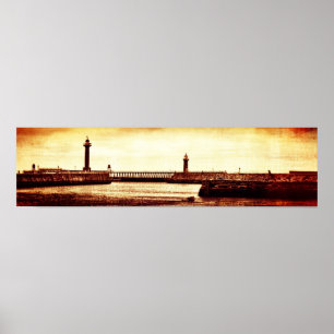 Whitby Lighthouses Poster