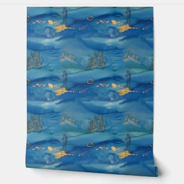 Whitby Waves Wallpaper (Unrolling)