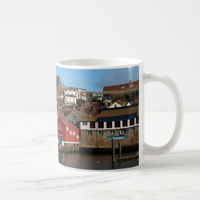 Whitby with old Lifeboat house Coffee Mug (Right)