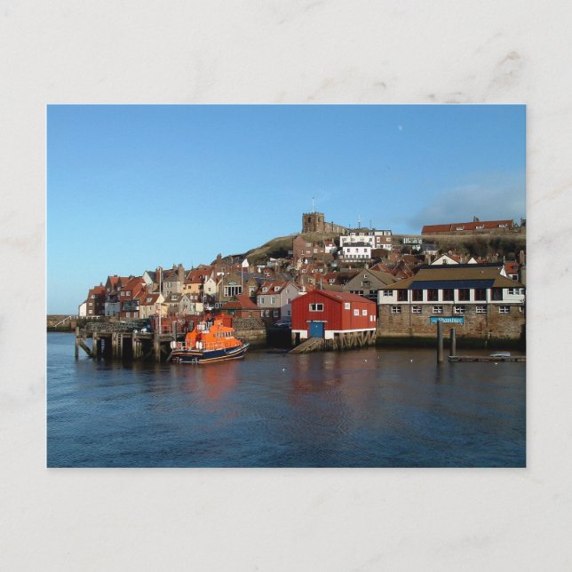 Whitby with old Lifeboat house Postcard (Front)