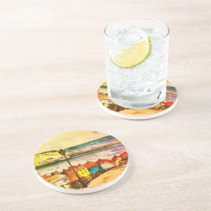 Whitby Yorkshire 199 Steps original       Coaster