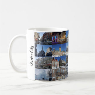 White 24 Photo Collage Grid Travel Custom Coffee Mug