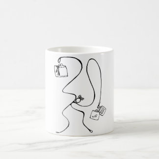 White 325 ml Classic White Mug. Woman Shopping. Coffee Mug