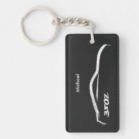 White 350Z Brushstroke Logo