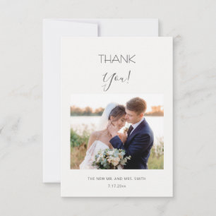 White 3D Flowers Roses Thank You Card