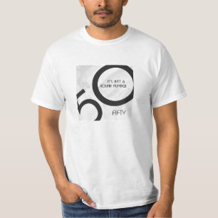 White 50 Decade Birthdday T-Shirt