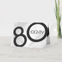 White 80 Decade Birthday
