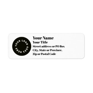 White Add Your Logo Return Address