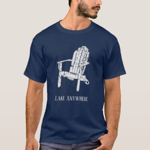 White Adirondack Chair Personalised Souvenir T-Shirt