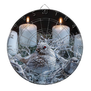 White Advent Wreath Dartboard