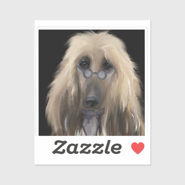 White Afghan Hound    (Sheet)