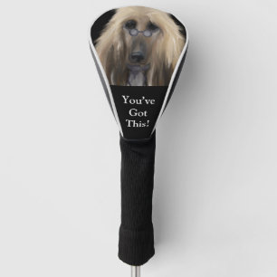 White Afghan Hound    Golf Head Cover