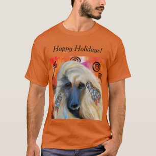 White Afghan Hound   T-Shirt