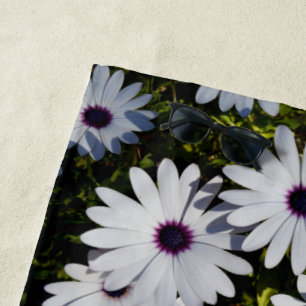 White African Daisies In Bloom, Beach Towel
