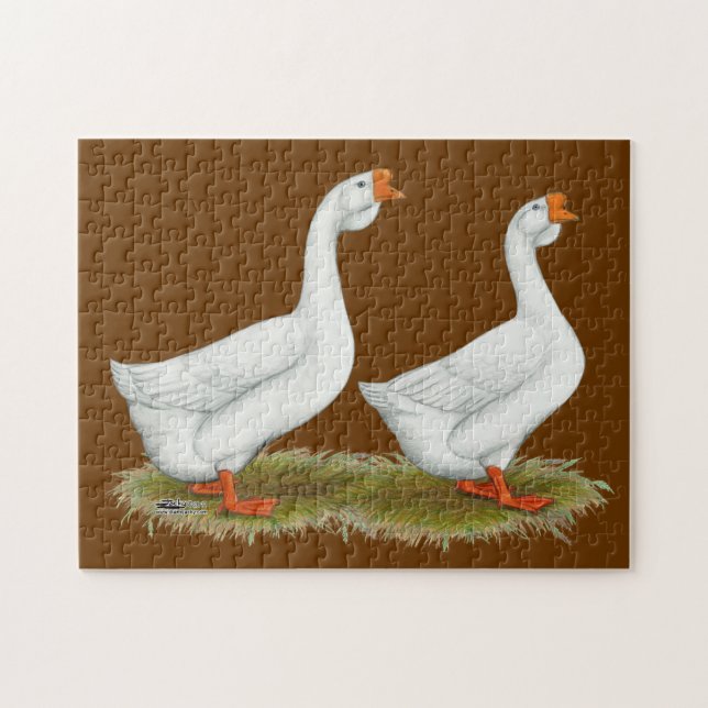 White African Geese Jigsaw Puzzle (Horizontal)