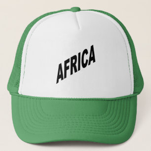 White AFRICAN Trucker cap