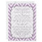 White & African Violet Chevron Stripes Wedding