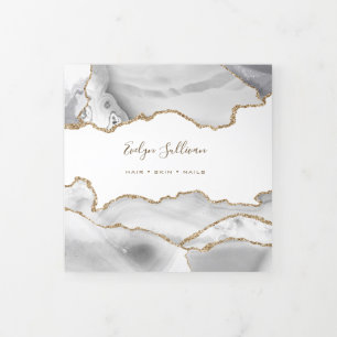 White Agate Trifold Brochure