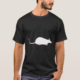 White Albino Pet Rat. T-Shirt