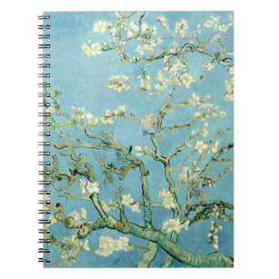 White almond blossom by Vincent Van Gogh Notebook