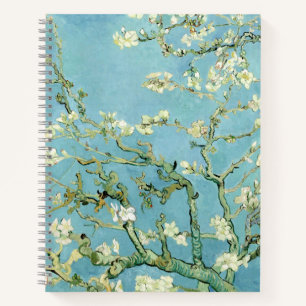 White almond blossom by Vincent Van Gogh Notebook