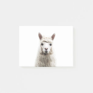 White Alpaca Post-it Notes